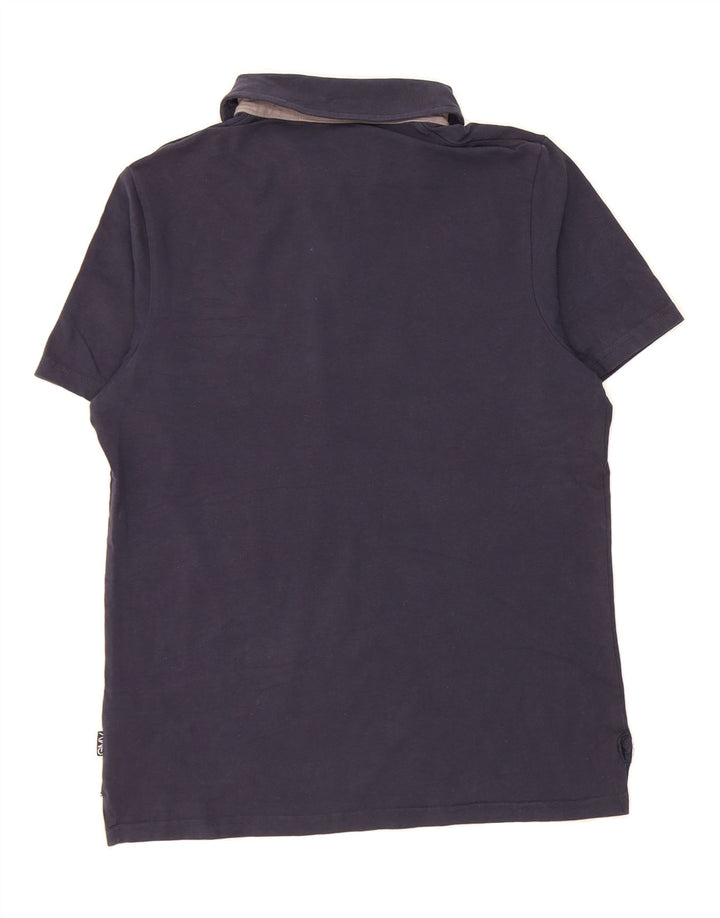 GIANMARCO VENTURI Mens Polo Shirt Large Navy Blue Cotton Vintage Gianmarco Venturi and Second-Hand Gianmarco Venturi from Messina Hembry 