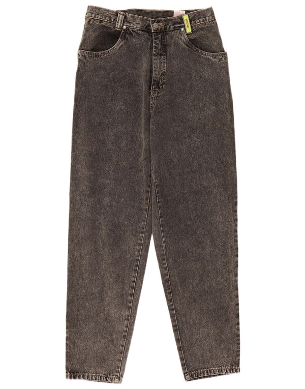 Vingar Damen High Waist Tapered Jeans W32 L32 Graue Baumwolle