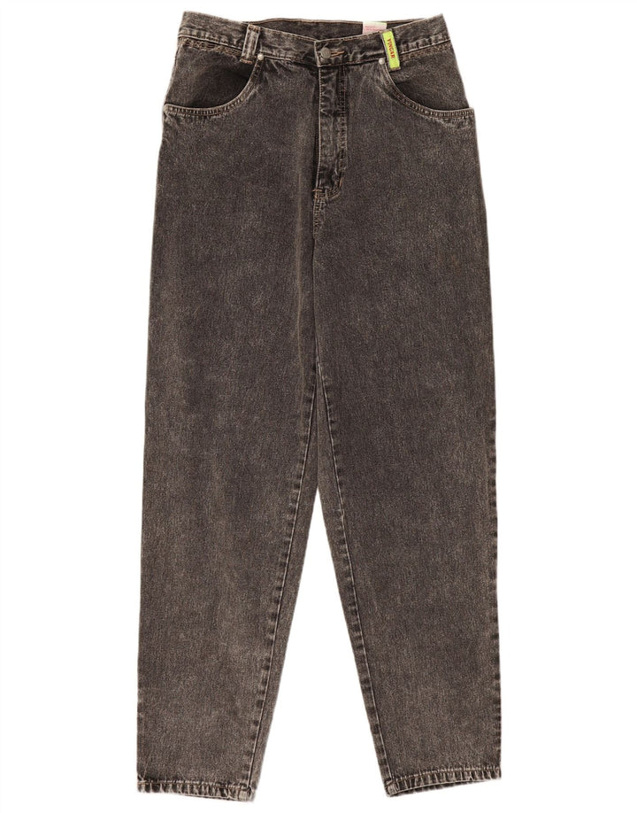 Vingar Damen High Waist Tapered Jeans W32 L32 Graue Baumwolle