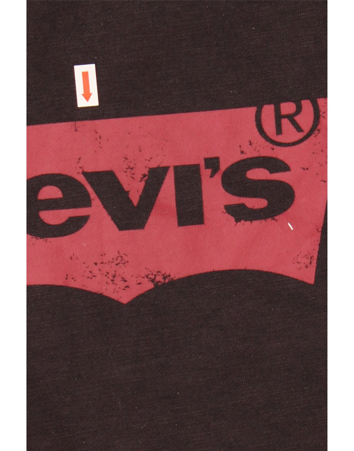 Levi's Herren-Sweatshirt mit Grafik, mittelschwarz, Baumwolle