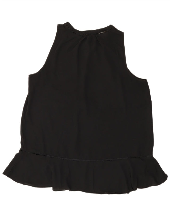 MOSSIMO Damen ärmelloses Blusenoberteil UK 18 XL Schwarz Polyester