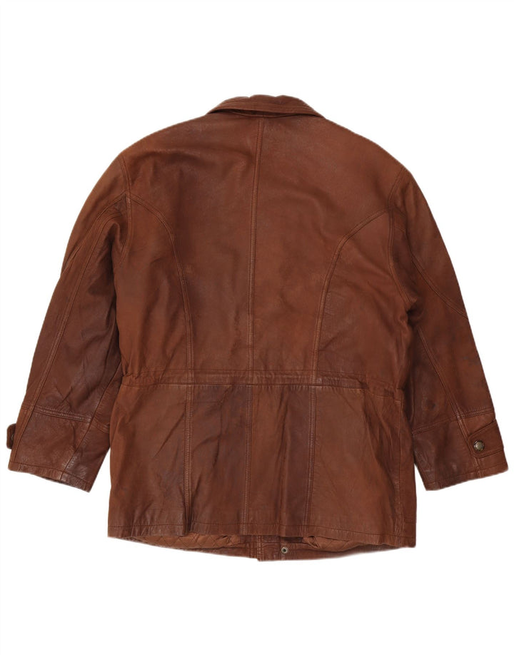 Vintage Herren Lederjacke IT 50 Large Braun