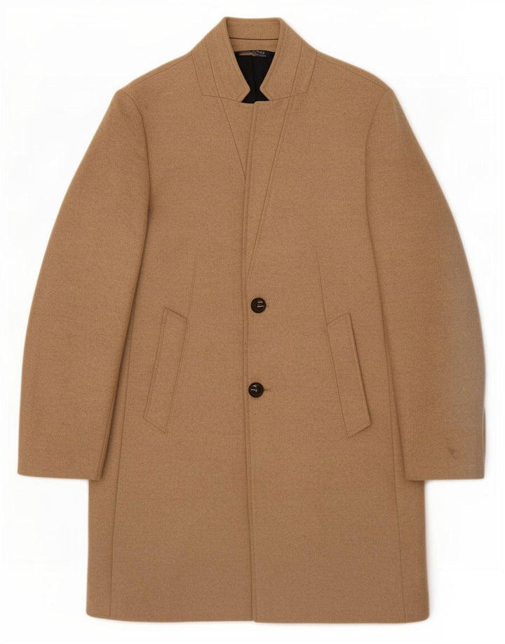 Zara Herrenmantel UK 38 Mittelbeige Wolle