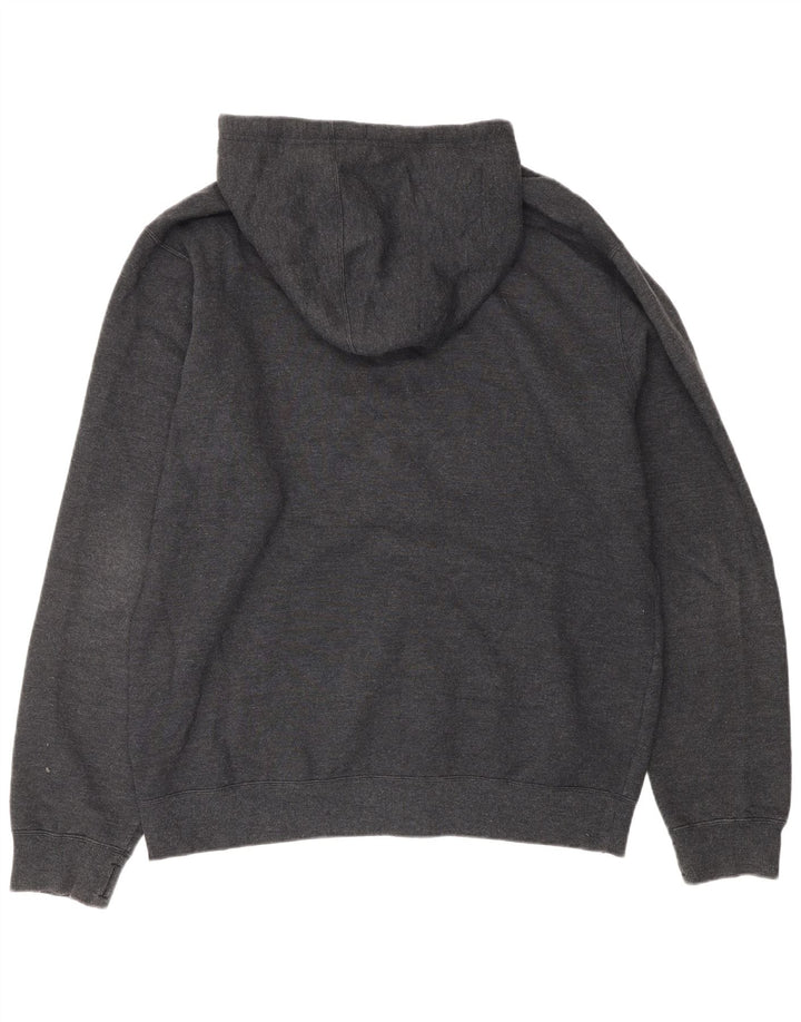 HURLEY Herren-Kapuzenpullover mit grafischem Reißverschluss, groß, grau, Polyester