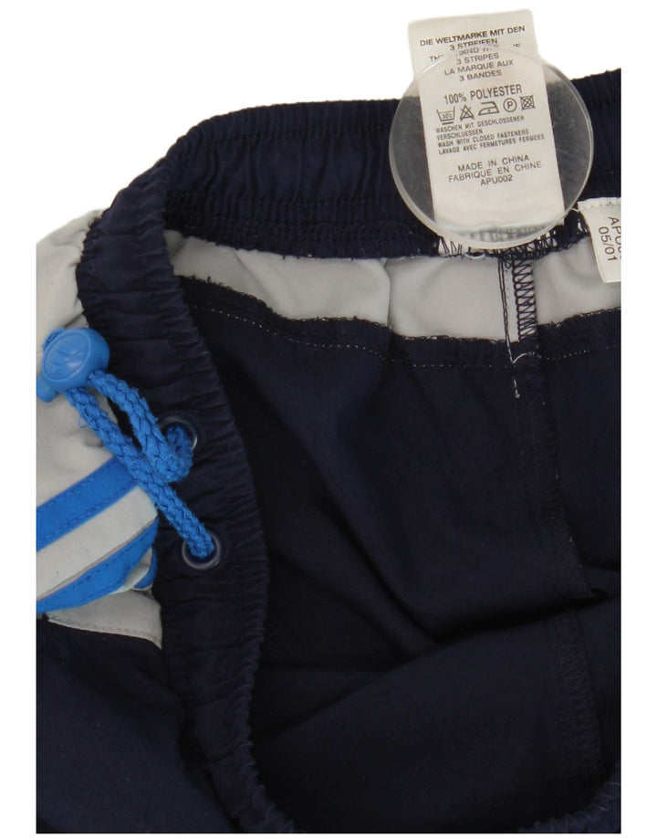 Adidas Trainingshose für Jungen, 15–16 Jahre, marineblaues Farbblock-Polyester