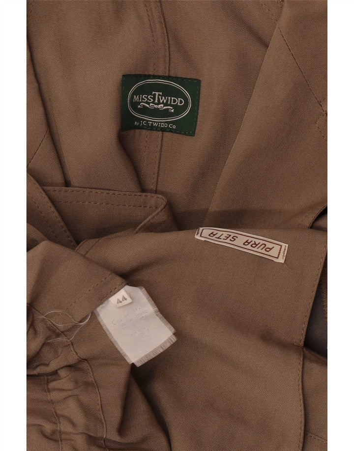 Misstwidd Damen Parka Jacke IT 44 Medium Khaki Seide
