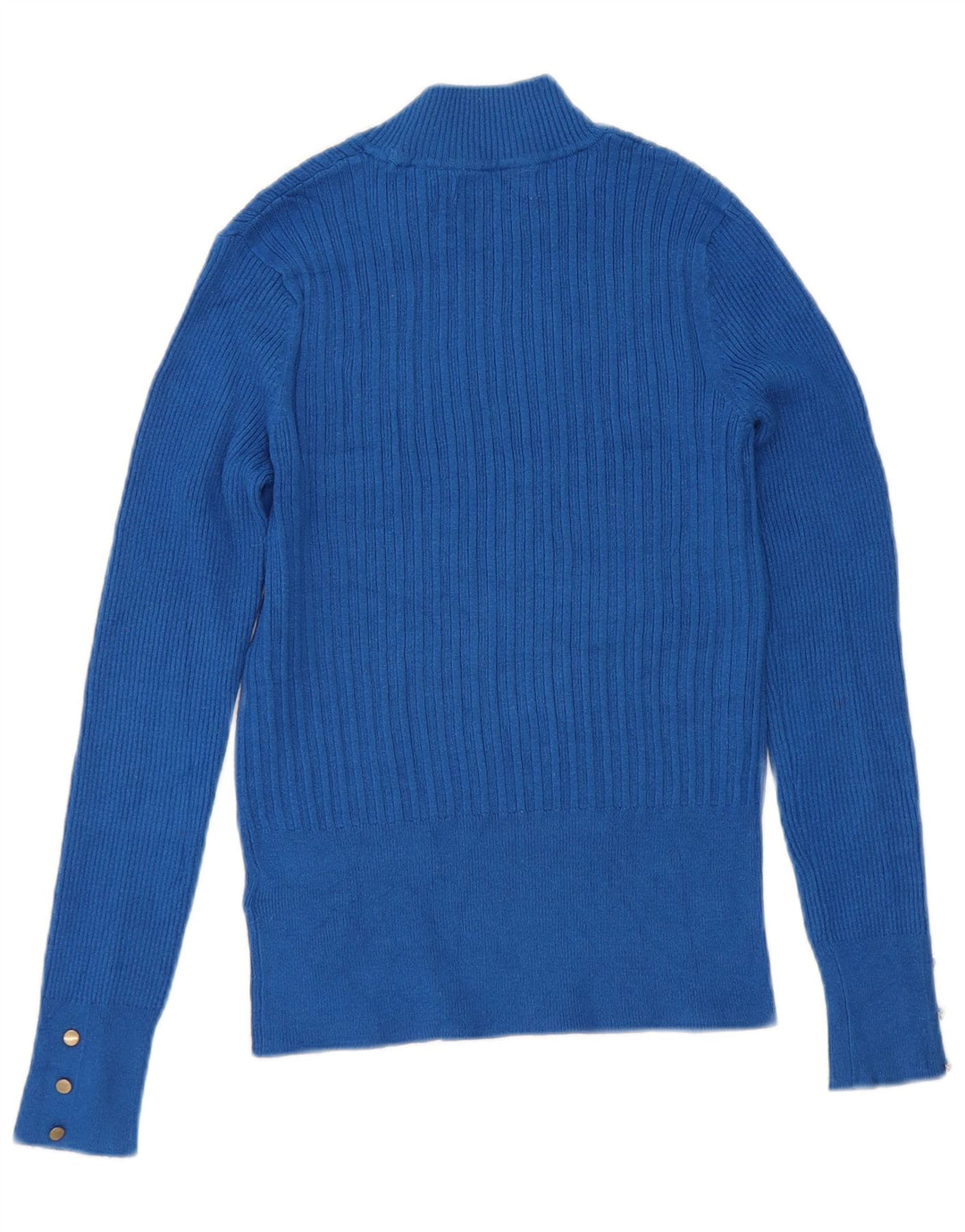 Marks & Spencer Rollkragenpullover für Damen, Gr. 10, Größe S, blau, Viskose