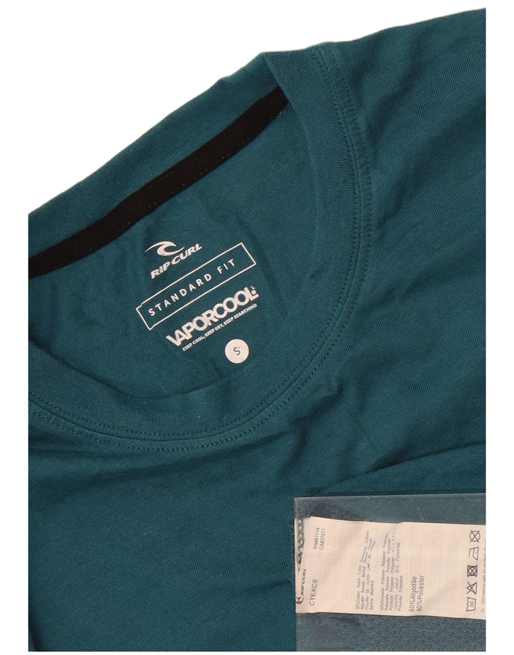Rip Curl Herren-T-Shirt mit Standard-Passform, klein, blau gestreift, Baumwolle