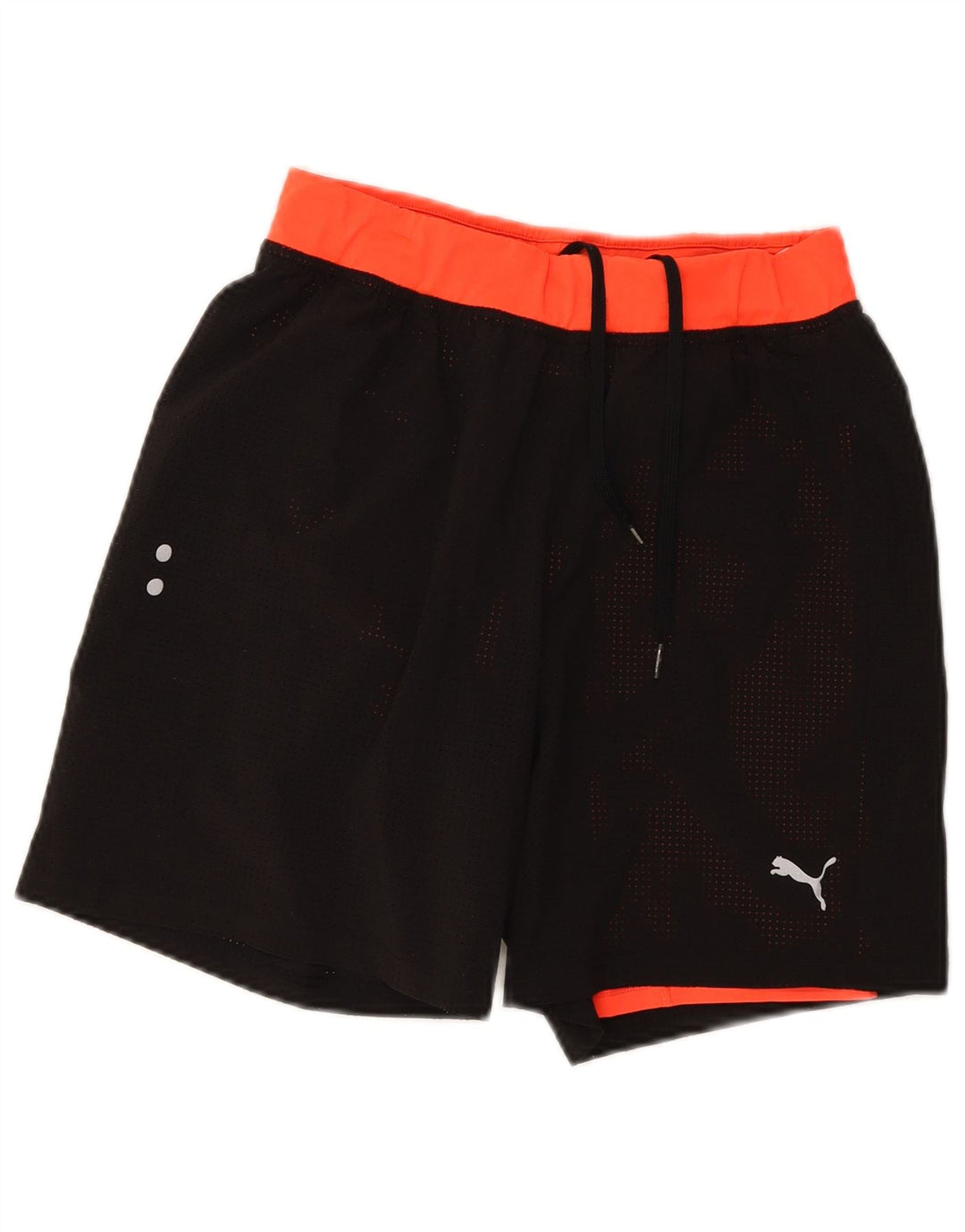 Puma Herren-Sportshorts, Größe S, Schwarz, Colourblock-Polyester