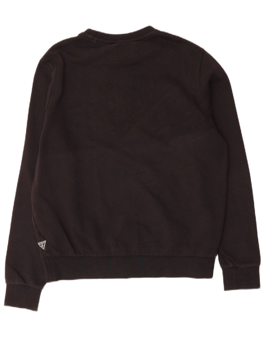 Guess Herren-Sweatshirt mit Grafik, UK-Größe 34, Größe S, schwarze Baumwolle