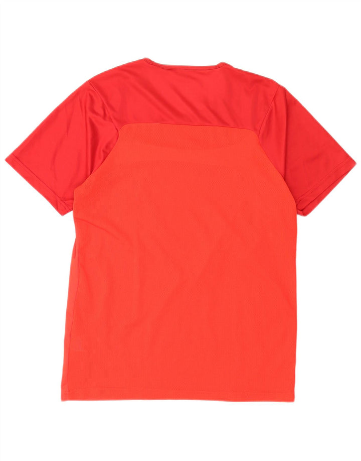 Puma Herren T-Shirt Top Small Rot Colourblock Polyester