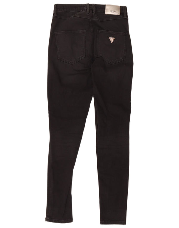 Guess Damen High Rise Super Skinny Jeans W28 L28 Schwarz