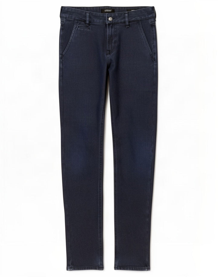 Guess Slim Chino-Hose für Herren, W29, L32, Marineblau, Polyester