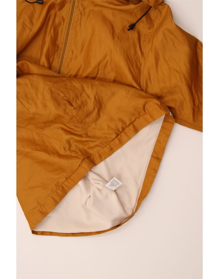 KIM ROGERS Womens Hooded Rain Jacket UK 14 Medium Beige Polyester Vintage Kim Rogers and Second-Hand Kim Rogers from Messina Hembry 