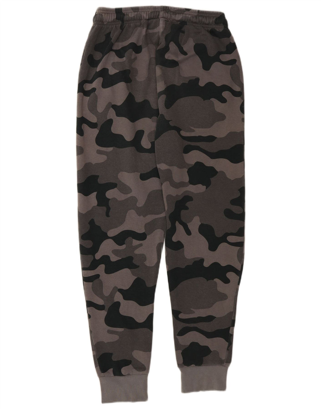 CHAMPION Mens Graphic Tracksuit Trousers Joggers Small Grey Camouflage