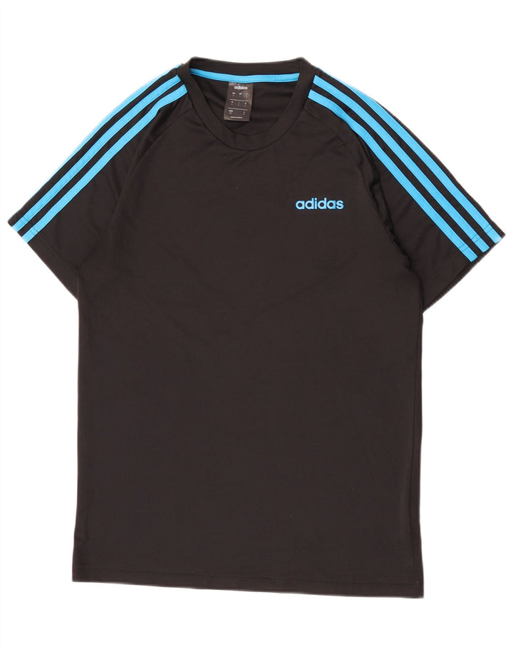 Adidas Herren Climalite T-Shirt Top Small Schwarz Polyester