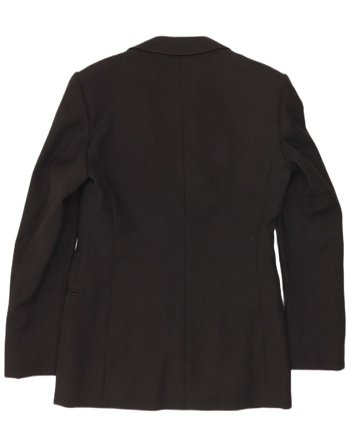 Vintage Herren 1 Knopf Blazer Jacke UK 36 Small Black Classic