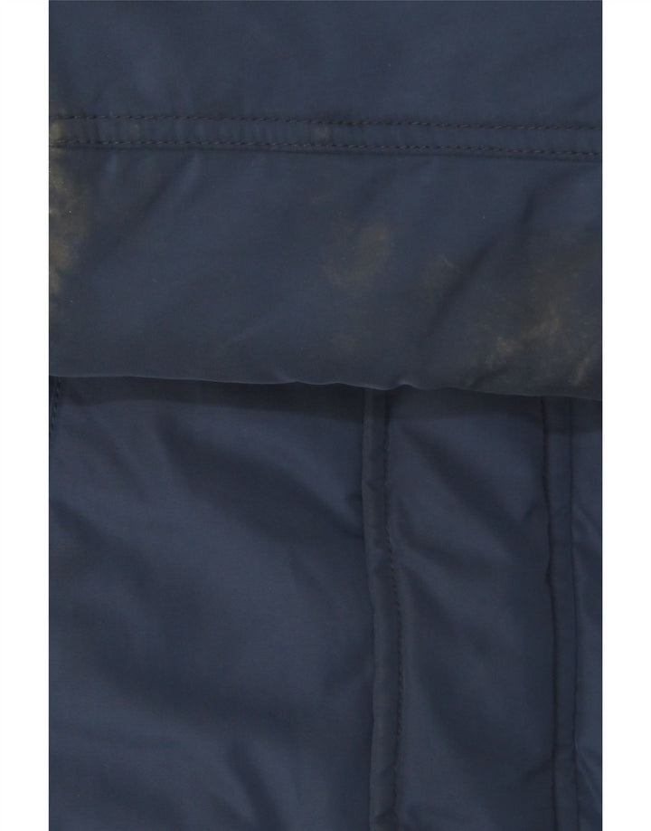 Tommy Hilfiger wattierte Jungenjacke mit Kapuze, 9–10 Jahre, marineblaues Polyester