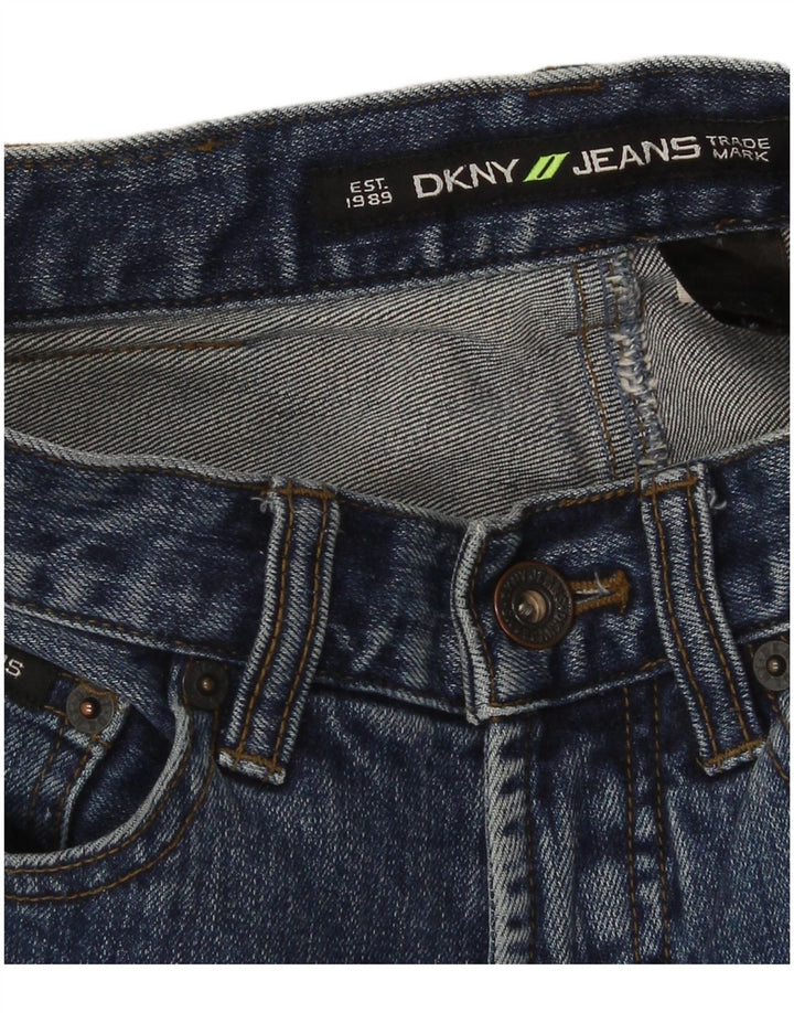 Dkny Damen Tapered Jeans W28 L30 Marineblau