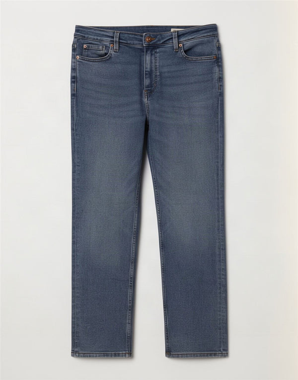 Marks & Spencer Damen The Sienna Straight Jeans UK 16 Large W34 L27 Blau