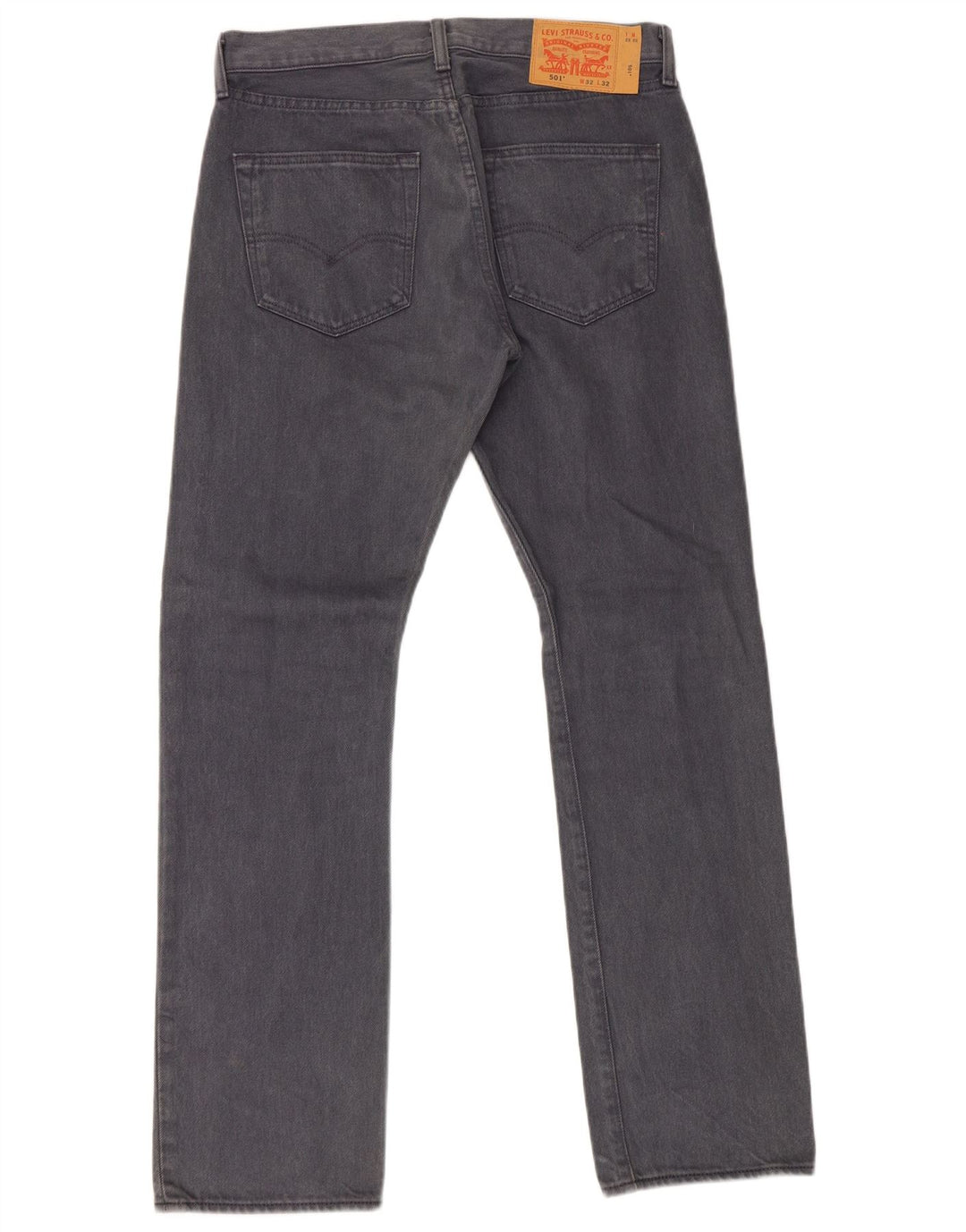 Levi's Herren 501 Straight Jeans W32 L32 Graue Baumwolle