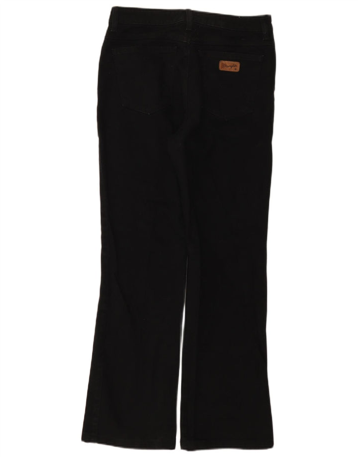 Wrangler Damen Bootcut-Jeans W30 L30 Schwarze Baumwolle