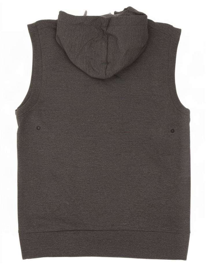 Superdry Herren ärmelloser Kapuzenpullover, Größe S, Grau, Polyester
