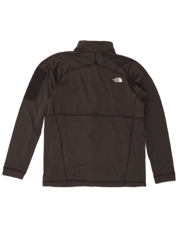 The North Face Herren-Trainingsanzug-Oberjacke aus mittelgrauem Colourblock-Polyester