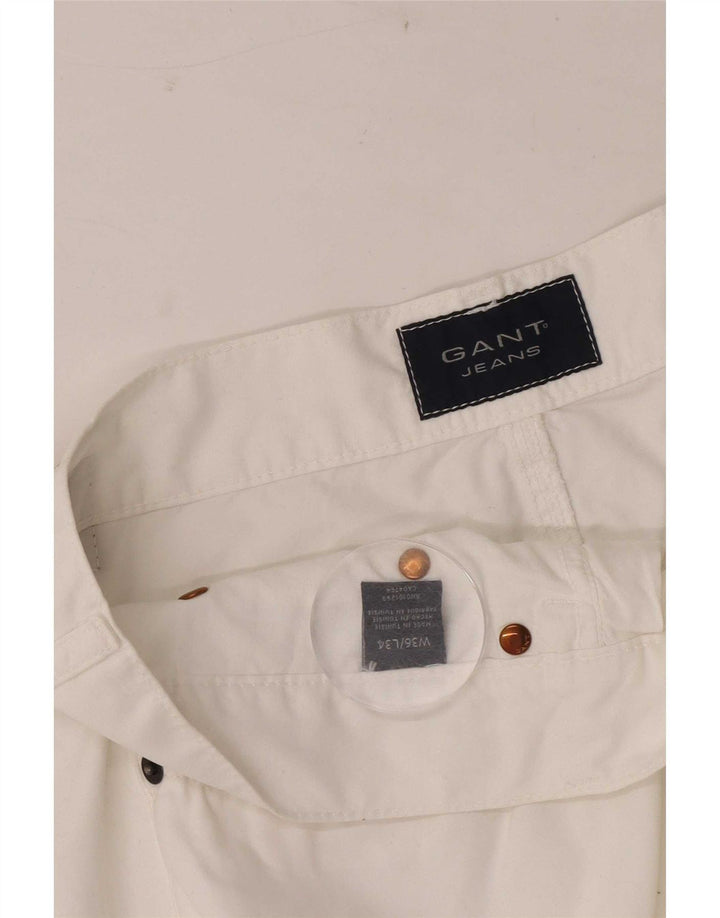 Gant Herren-Loose-Jeans, W36, L28, weiße Baumwolle