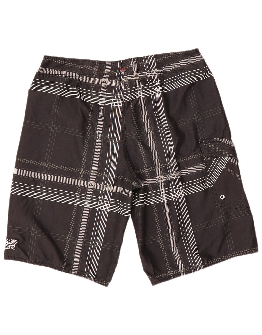 Quiksilver Herren-Badeshorts, Mittelschwarz, kariert, Polyester