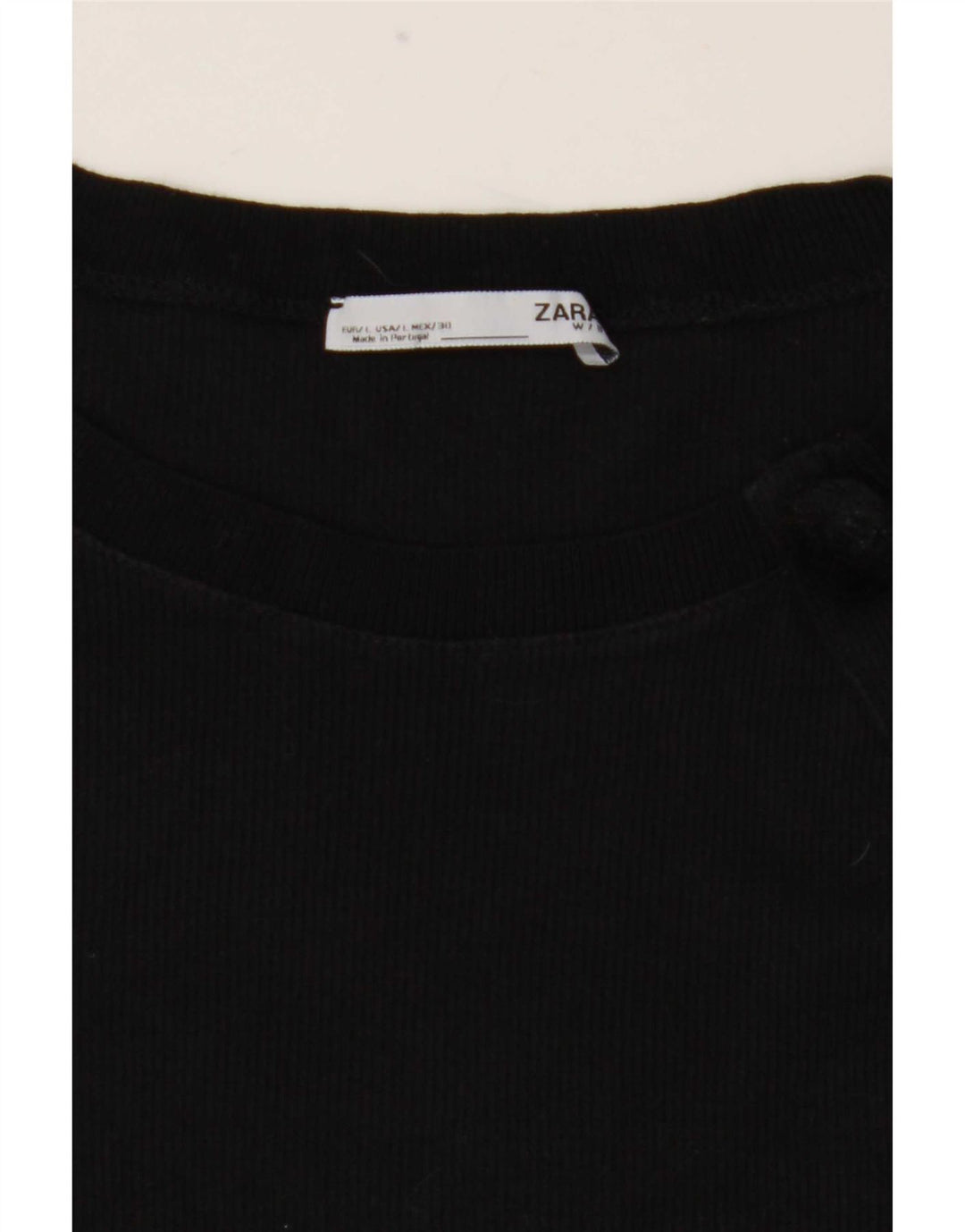 Zara Damen Grafik T-Shirt Top UK 14 Large Schwarz