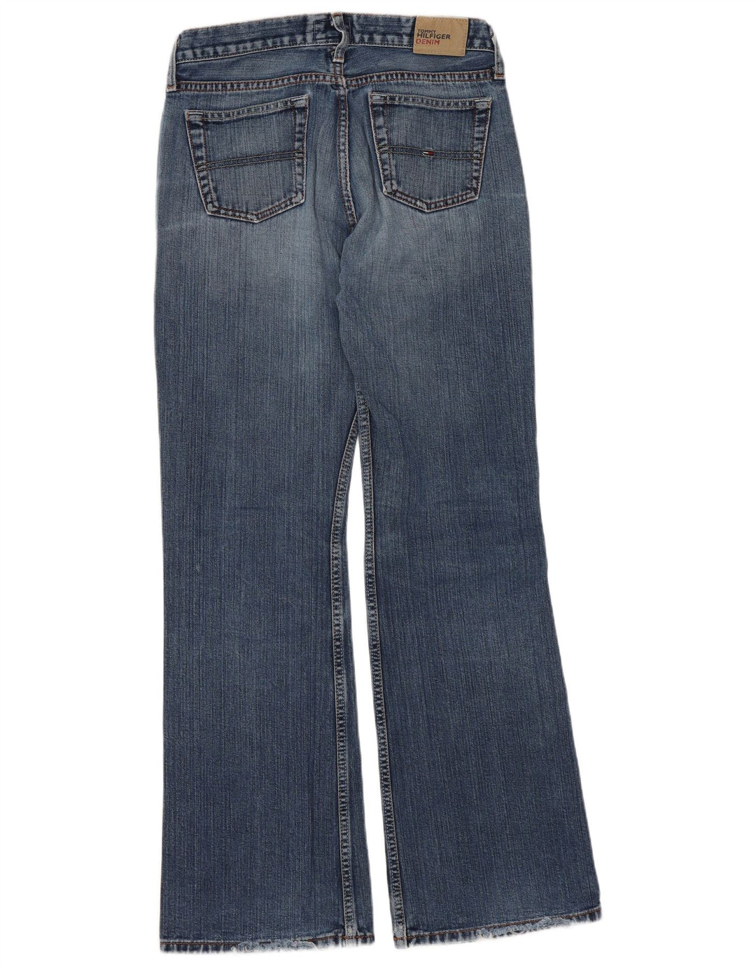 Tommy Hilfiger Damen Neo Flared Jeans W28 L30 Blaue Baumwolle
