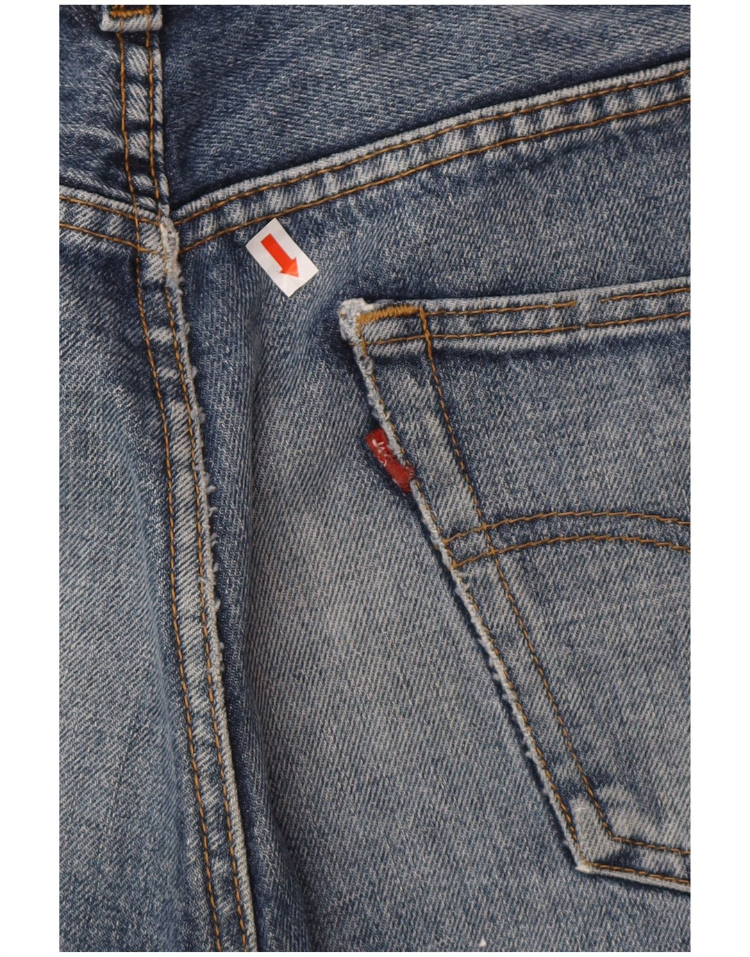 LEVI'S Herren 501 Denim Shorts W34 Große blaue Baumwolle