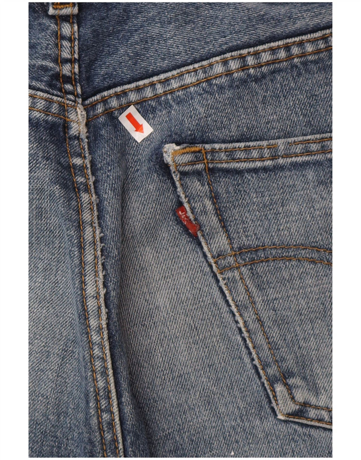 LEVI'S Herren 501 Denim Shorts W34 Große blaue Baumwolle