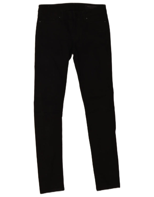 All Saints Damen Skinny Jeans W26 L28 Schwarze Baumwolle