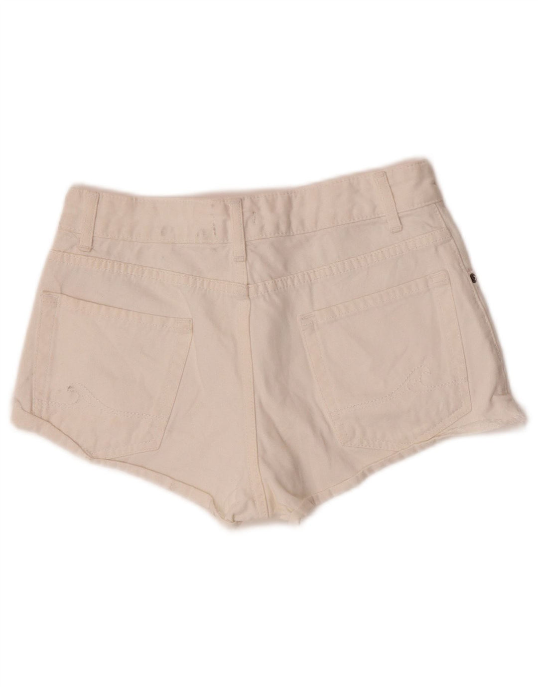 Roxy Damen Denim Hotpants Small W26 Weiße Baumwolle