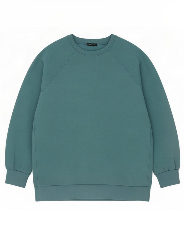 Zara Damen-Sweatshirt in Übergröße, Gr. 14, Mittelblau