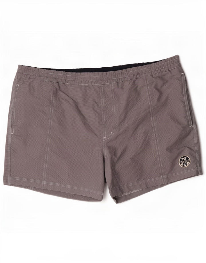 North Sails Herren-Badeshorts, groß, graues Polyester