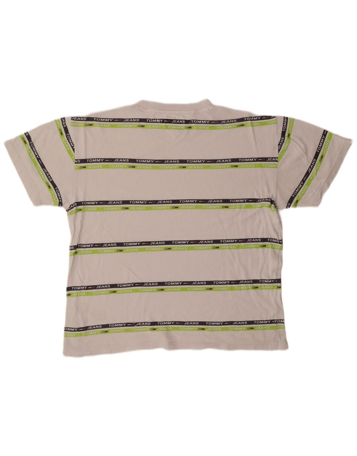 Tommy Hilfiger Herren Relaxed Fit Graphic T-Shirt Top Mittelweiß gestreift