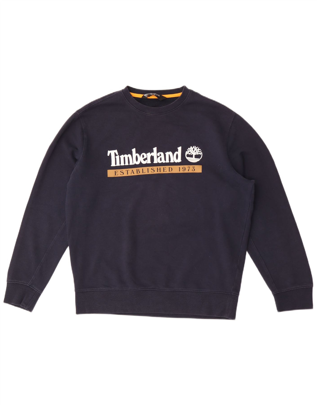 Timberland Herren Graphic Regular Fit Sweatshirt Pullover Large Marineblau