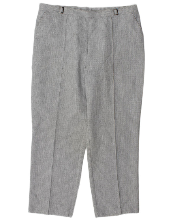 Marks & Spencer Damen gerade geschnittene Hose, UK 16, Größe L, W34, L26, Grau