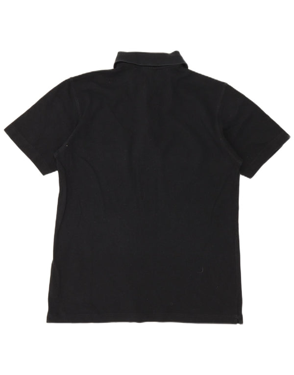 NAVIGARE Herren-Poloshirt, mittelgroß, schwarze Baumwolle