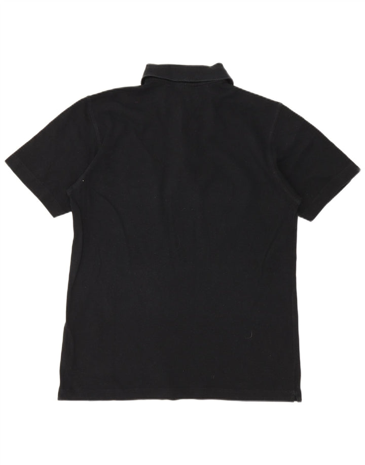 NAVIGARE Herren-Poloshirt, mittelgroß, schwarze Baumwolle