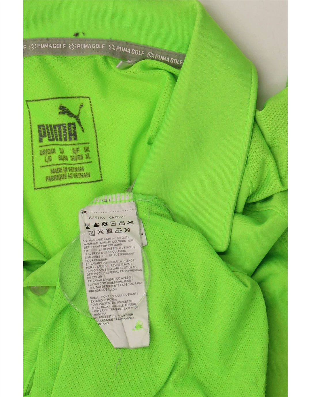PUMA Herren Poloshirt XL Grün Polyester