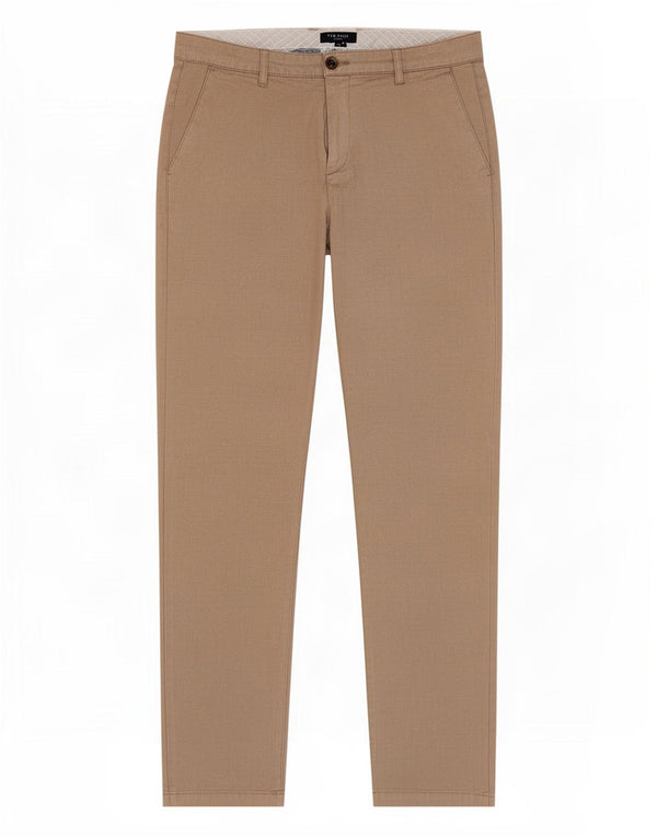 Ted Baker Herren Slim Chinohose W32 L30 Beige Baumwolle