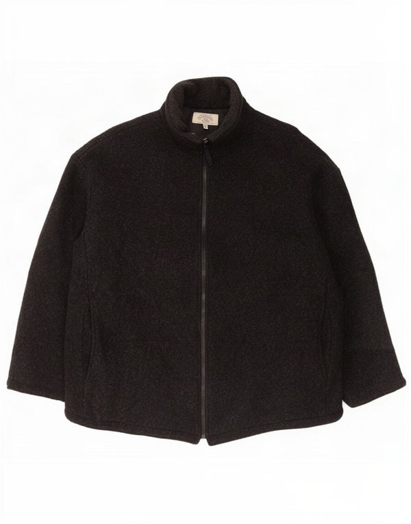 Armani Jeans Herren Bomberjacke UK 42 XL Schwarze Wolle