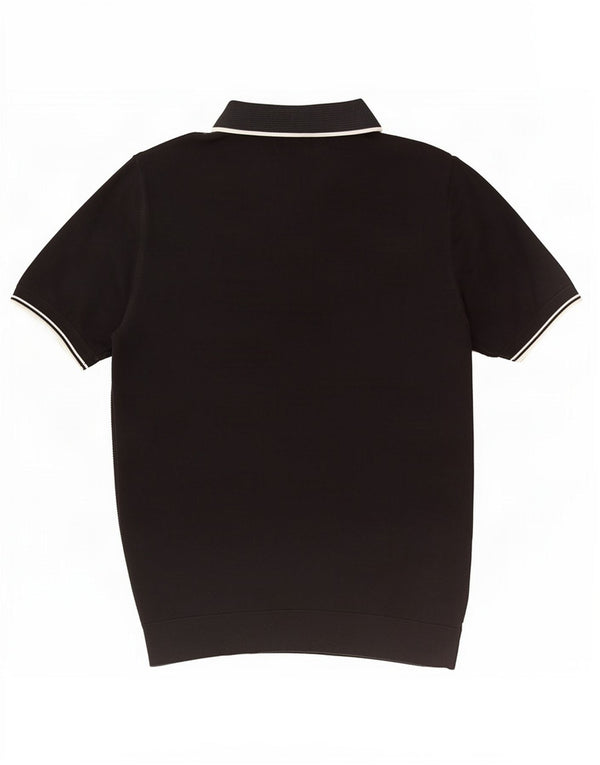 Fred Perry Herren-Poloshirt, große schwarze Baumwolle