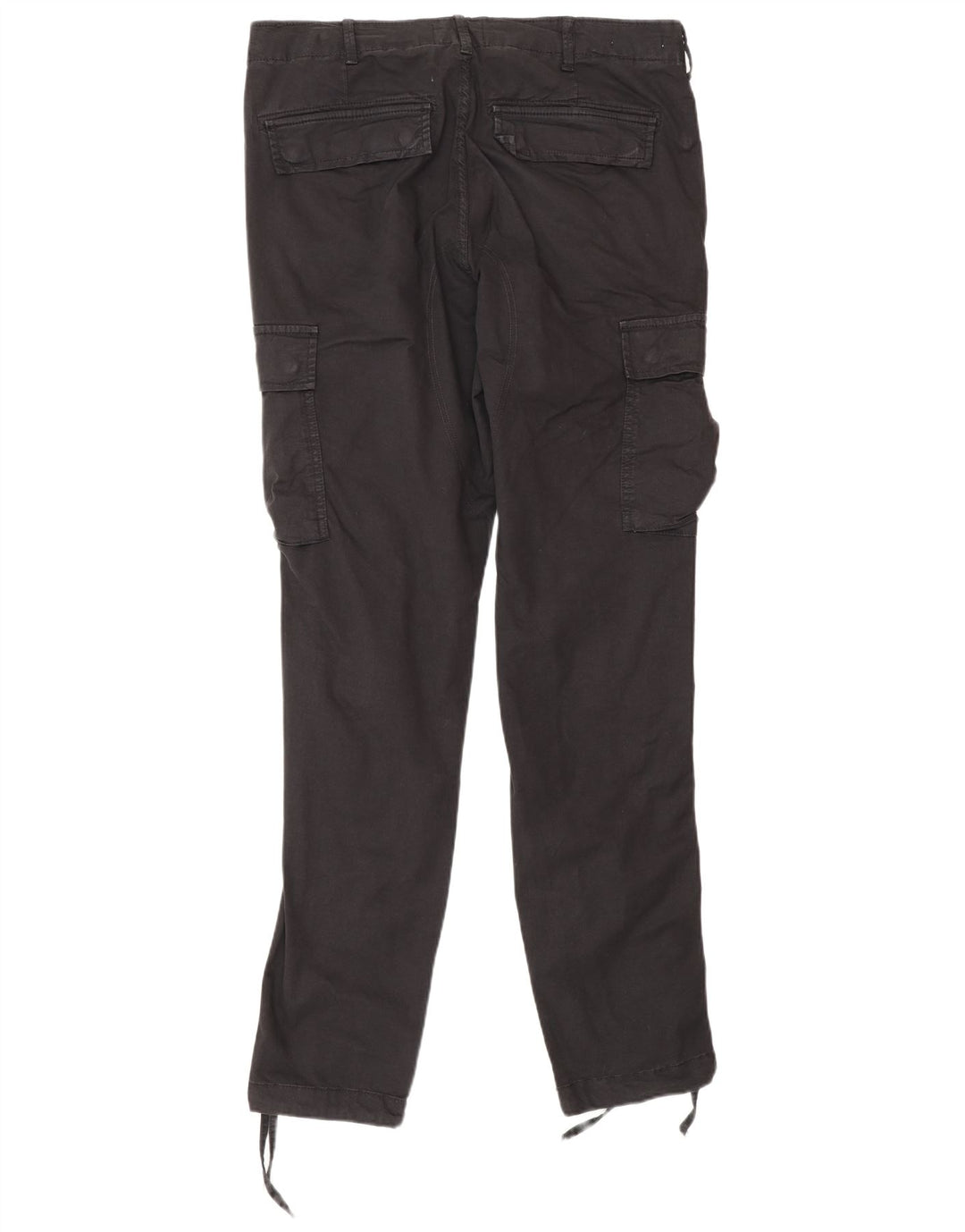 Jack & Jones Slim Cargo-Hose für Herren, W33 L34, schwarze Baumwolle