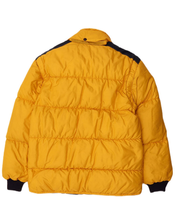 Ciesse Piumini Herren Wattierte Jacke IT 52/54 Large Gelb Colourblock