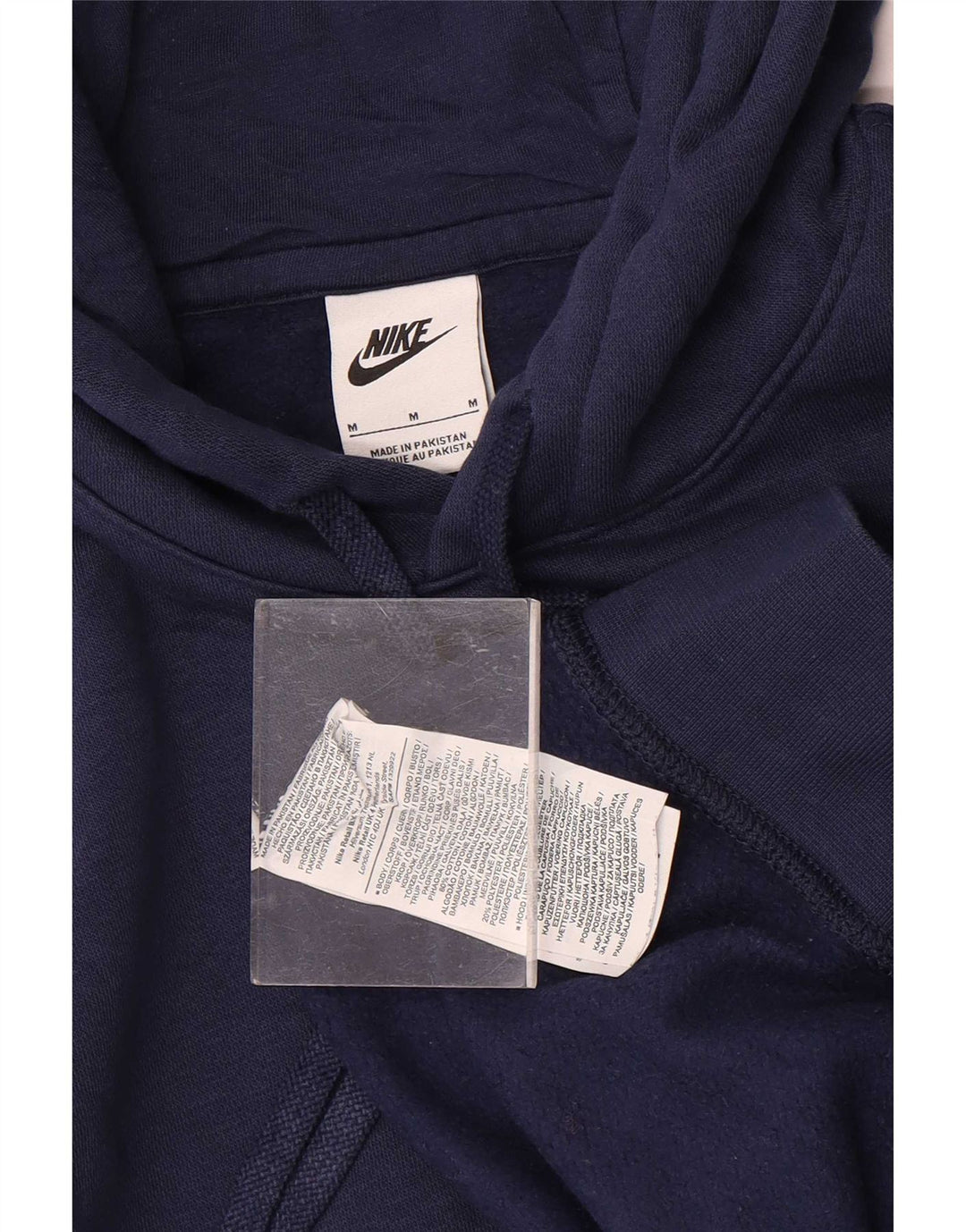 Nike Herren-Hoodie-Pullover aus Baumwolle in mittlerem Marineblau